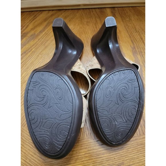Women's Croft & Barrow Sole‎ (Sense) Ability Heel Sandals cork sz 8.5 M - Picture 9 of 9